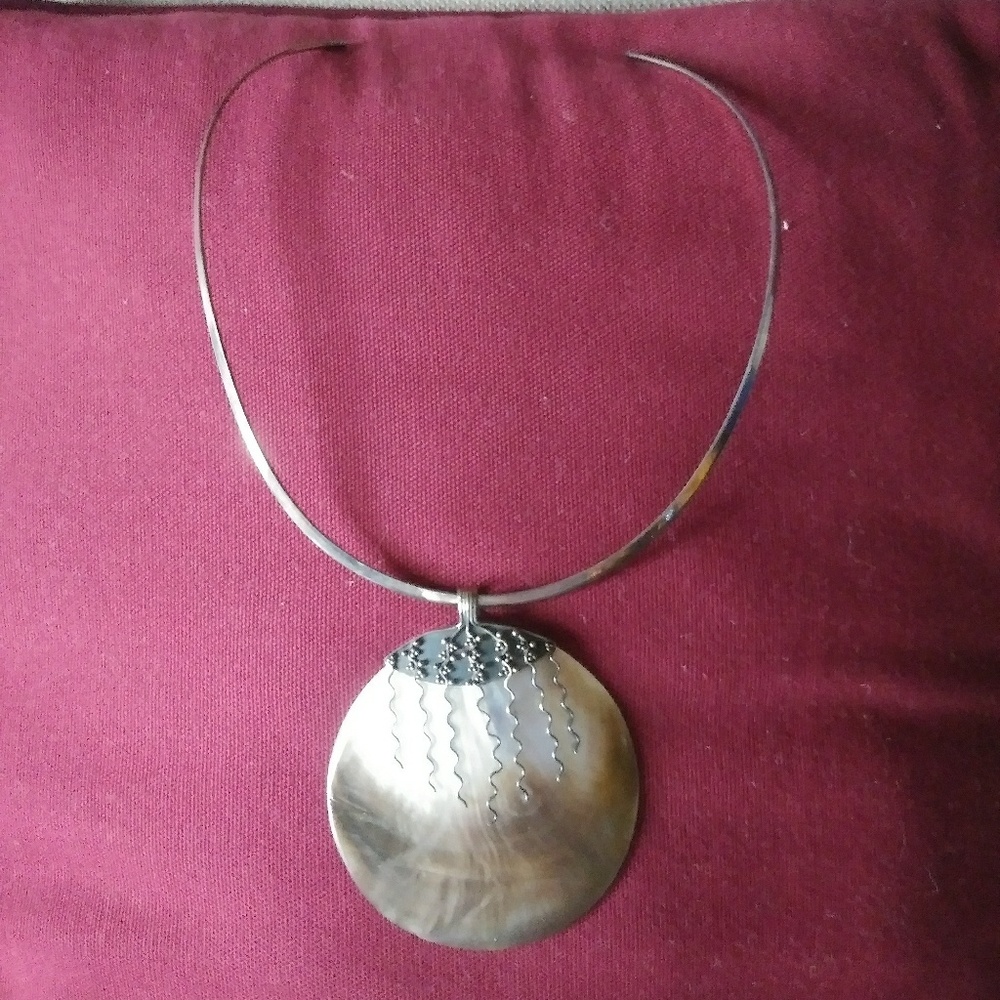Sterling silver choker necklace